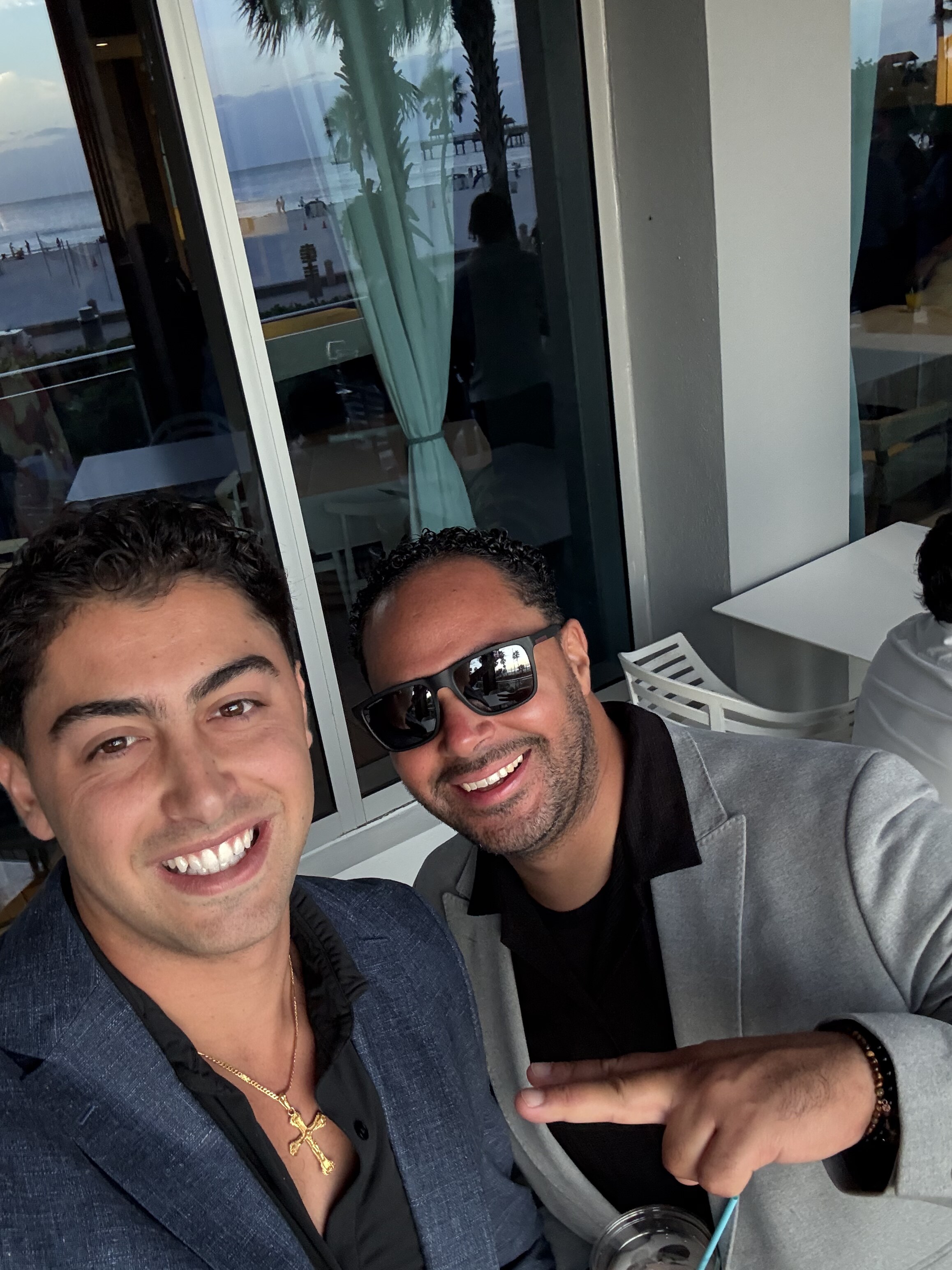 Tyler Gonzalez with teammate